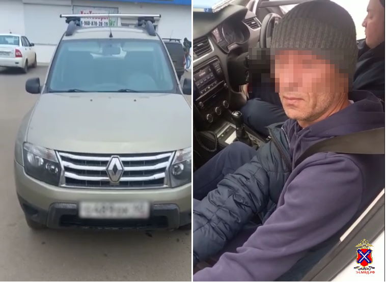 В Волгограде нашли автомобиль, который угнали в Москве